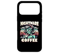 Custodia per iPhone 17 Pro Max Divertente Nightmare Before Coffee Zombie Girl