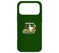 Custodia per iPhone 17 Pro Max Divertente Oca Golfer Guida Golf Cart Humor Design