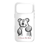 Custodia per iPhone 17 Pro Max Divertente orsetto con scritta "I Choose the Bear"