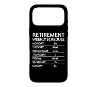 Custodia per iPhone 17 Pro Max Divertente programma di pensionamento settimanale Fai quello che voglio fare