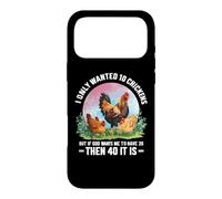 Custodia per iPhone 17 Pro Max Divertente proprietario dell'agricoltore di polli che dice, meme dell'azienda agricola del pollame del pollo