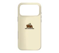 Custodia per iPhone 17 Pro Max Divertente rana che cavalca l'orso questo è un meme indignazione
