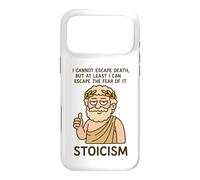 Custodia per iPhone 17 Pro Max Divertente regalo con citazione stoica filosofia design per uomini, donne e bambini
