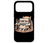 Custodia per iPhone 17 Pro Max Divertente Retro Vecchio Cassette Tape Cartoon con Walker Nostalgia