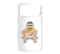 Custodia per iPhone 17 Pro Max Divertente Torta Grasso Mangiare Sumo