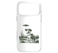 Custodia per iPhone 17 Pro Max Divertente unicorno cappello da cowboy UFO Desert Cactus Western