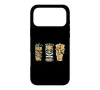 Custodia per iPhone 17 Pro Max Divertenti cartoni animati con statua Tiki in difficoltà per chi ama Tikis