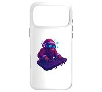 Custodia per iPhone 17 Pro Max DJ Bigfoot Natale Divertente Techno Rave EDM Regalo