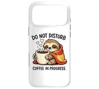 Custodia per iPhone 17 Pro Max Do Not Disturb Coffee Sloth Cute Funny Morning Mood tees