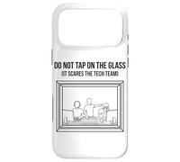 Custodia per iPhone 17 Pro Max Do Not Tap On The Glass Funny Sound Booth Introverso