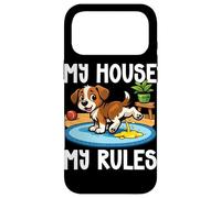 Custodia per iPhone 17 Pro Max Dog My House My Rules Amante dei cani Divertente proprietario di cani Barzellette per animali domestici