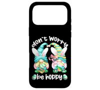 Custodia per iPhone 17 Pro Max Don`t Worry Be Hoppy With Cute Bunny Ears And Easter Gnome