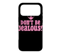 Custodia per iPhone 17 Pro Max Don't Be Jealous Retro Pink Citazione Grafica