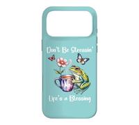 Custodia per iPhone 17 Pro Max Don't Be Stressin Lifes a Blessing God Fully Rely Frog Jesus