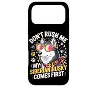 Custodia per iPhone 17 Pro Max Don't Rush Me My Siberian Husky Comes First