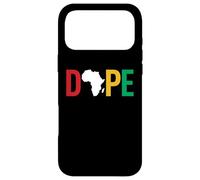 Custodia per iPhone 17 Pro Max Dope Africa Map Juneteenth Pan African Pride