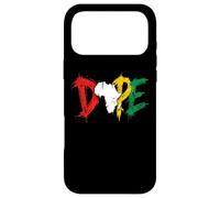 Custodia per iPhone 17 Pro Max Dope Africa Map Pan African Colors Juneteenth