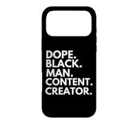 Custodia per iPhone 17 Pro Max Dope Black Man Content Creator Orgoglio afroamericano