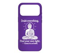 Custodia per iPhone 17 Pro Max Doubt Everything v2 Buddha Zen Mindfulness Line Art