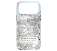 Custodia per iPhone 17 Pro Max Dove tutto è iniziato - Mappa della città di San Francisco