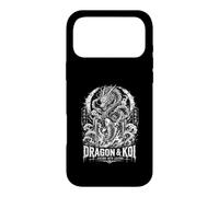 Custodia per iPhone 17 Pro Max Drago e Koi salgono nella leggenda mitica