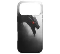 Custodia per iPhone 17 Pro Max Drago - Mistico Bianco e Nero Emergendo dalla Nebbia