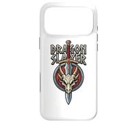 Custodia per iPhone 17 Pro Max Dragon Slayer Fantasy RPG Spada Dragon Skull Medieval Gamer