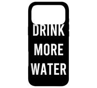 Custodia per iPhone 17 Pro Max Drink More Water Quote Hydration H20