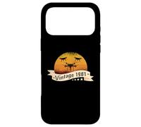 Custodia per iPhone 17 Pro Max Droni-piloti Compleanno nata nel 1981 Quadrocopter droni