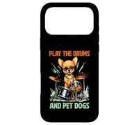Custodia per iPhone 17 Pro Max Drummer Dog Play The Drums Pet Dog Drumming Batteria Percussioni