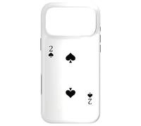 Custodia per iPhone 17 Pro Max Due (2) di Picche Poker Card Gioco Carte Blackjack Card