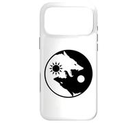 Custodia per iPhone 17 Pro Max Due lupi dentro, lupo Yin Yang, ego psicologico