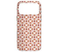 Custodia per iPhone 17 Pro Max Dusty Pink Brown Terra Cotta Rounded Rectangle Retro Pattern