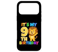Custodia per iPhone 17 Pro Max È il mio nono compleanno, festa a tema Lion Safari nella giungla, 9 anni