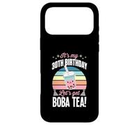 Custodia per iPhone 17 Pro Max È il mio trentesimo compleanno Festa di compleanno a tema Let's Get Boba Tea