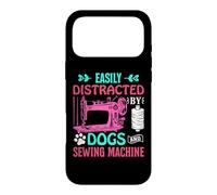 Custodia per iPhone 17 Pro Max Easily Distracted By Dogs And Sewing Machine Seamstress