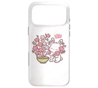 Custodia per iPhone 17 Pro Max Easter Bunny Pink Sakura Flower Cute Japanese Cherry Blossom