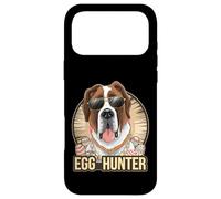 Custodia per iPhone 17 Pro Max Easter Bunny Saint Bernard Egg Hunter Amante dei cani