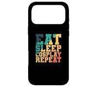 Custodia per iPhone 17 Pro Max Eat Sleep Cosplay, personaggio a ripetizione, gioco di ruolo, hobby