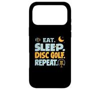 Custodia per iPhone 17 Pro Max Eat Sleep Disc Golf Repeat Funny Player Hobby Life