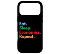 Custodia per iPhone 17 Pro Max Eat Sleep Economics Repeat per economisti e studenti Econ
