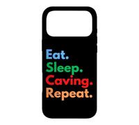 Custodia per iPhone 17 Pro Max Eat Sleep Speleologia Ripeti per gli amanti degli speleologi e degli esploratori delle caverne