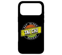 Custodia per iPhone 17 Pro Max Eat Sleep Tai Chi Ripeti Badge Style Design Tai Chi