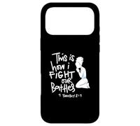 Custodia per iPhone 17 Pro Max Ecco come combatto le mie battaglie - Guerriero di preghiera di intercessione