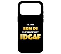 Custodia per iPhone 17 Pro Max EDM DJ IDGAF Funny Dance Music Festival Costume EDM Rave DJs
