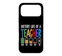 Custodia per iPhone 17 Pro Max Educatore divertente della settimana della scuola di vita della batteria dell'insegnante