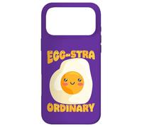 Custodia per iPhone 17 Pro Max Egg-Stra, simpatico gioco di parole a forma di uovo fritto