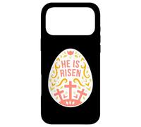 Custodia per iPhone 17 Pro Max Egli è risorto uovo di Pasqua - Gesù Cristo Resurrezione