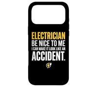 Custodia per iPhone 17 Pro Max Electrician Be Nice to Me I Can Make It Look Like Accident