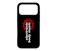 Custodia per iPhone 17 Pro Max Electronic Body Music (EBM) Scritta con ingranaggio rosso